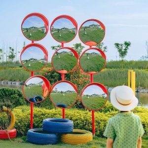 網(wǎng)紅打卡  凸面反光鏡